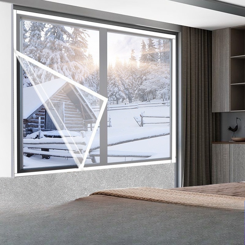 Window Insulation Film - Écrans de fenêtre d'étanchéité transparents d'hiver,