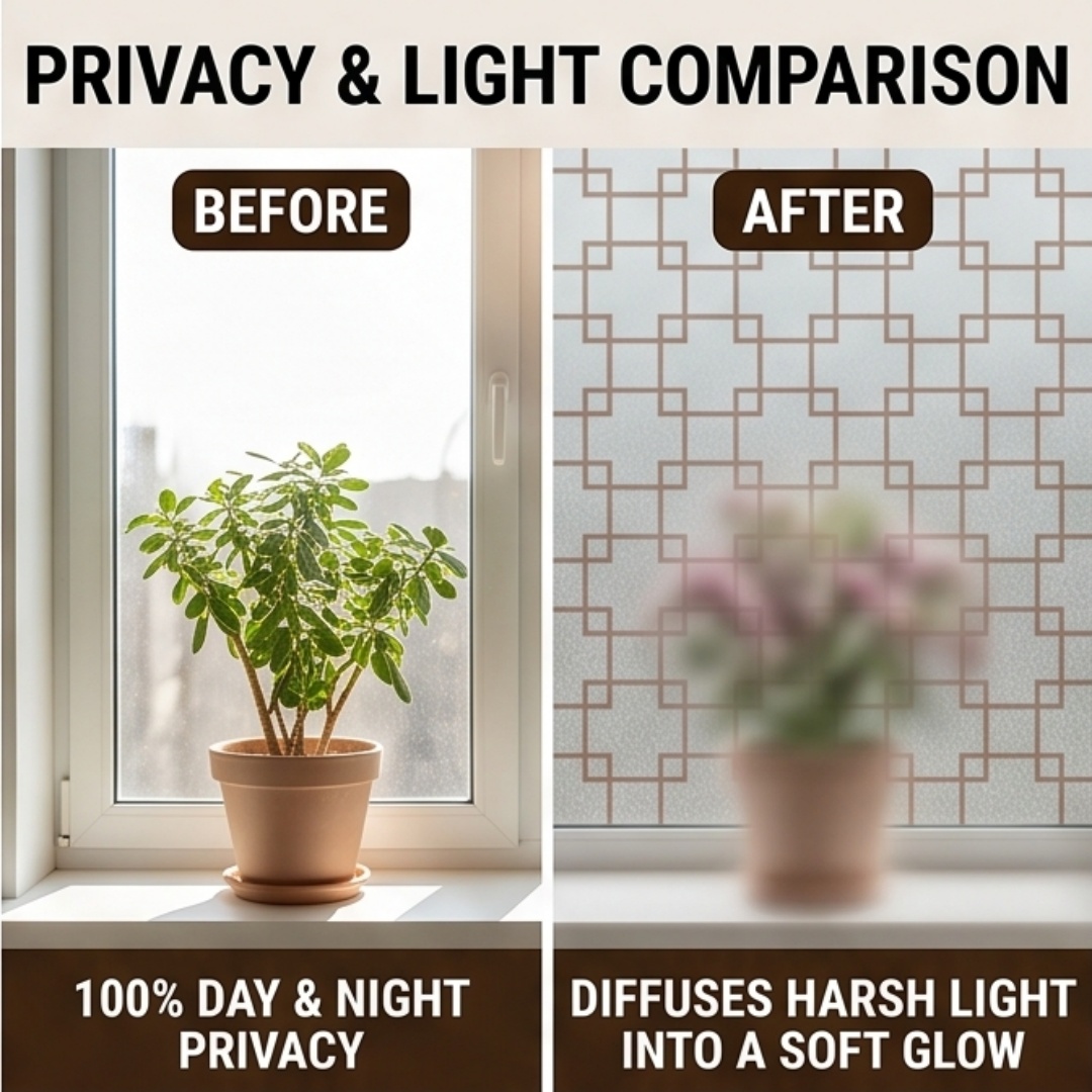 Film de fenêtre givré imprimé  - Window Insulation Film avis et prix