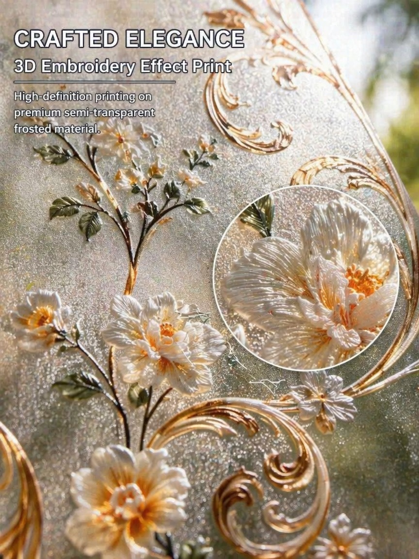 Film de fenêtre givré à motif  - Window Insulation Film avis et prix
